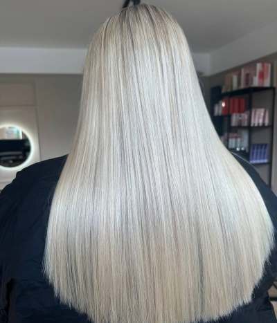 Ice white blonde Chandler’s Ford Hair Salon